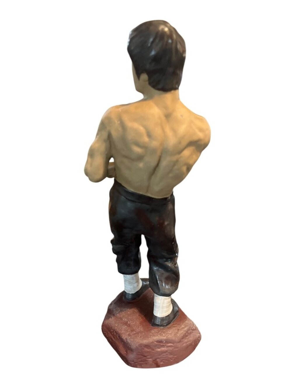 Vtg Bruce Lee Ceramic Figurine 10.5" Hand-Painted Martial Arts Statue - Picture 3 of 5